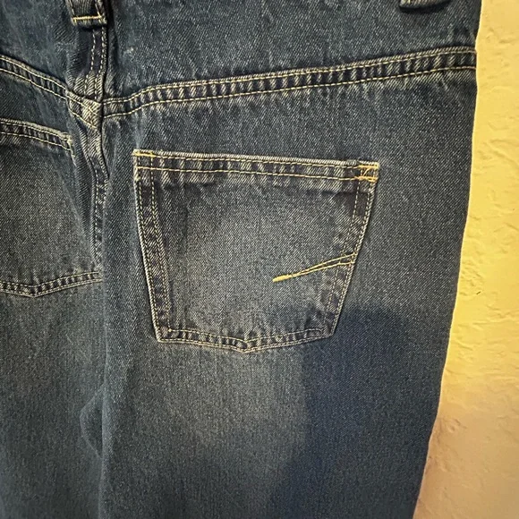 🪗Habitual girl wide leg cuffed Dark Blue Flare Jeans size 16 GUC - Picture 9 of 11